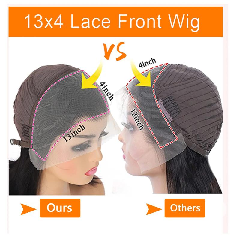 14 Inch Highlight Short Bob Human Hair Wigs 4/27 Color Brazilian Hair Honey Blond Straight 13x4 Lace Front Wigs For Black Women