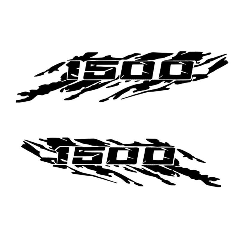 2pcs Pickup Bed Side Speckled Ink Decals Waterproof Graphics Vinyl Car Sticker for Dodge Ram 1500