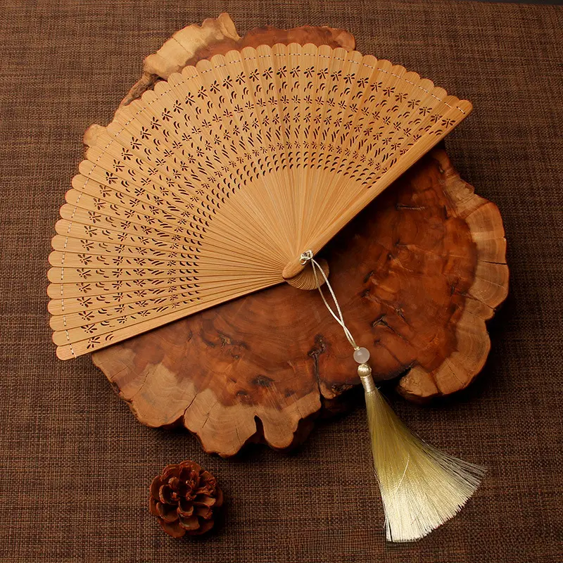 Wholesale Traditional Vintage Full Bamboo Mini Foldable Portable Hand Fan - Chinese Style Hanfu Photo Prop, Personal Summer Cooling Accessory for Cultural Events, Accessories, Decor