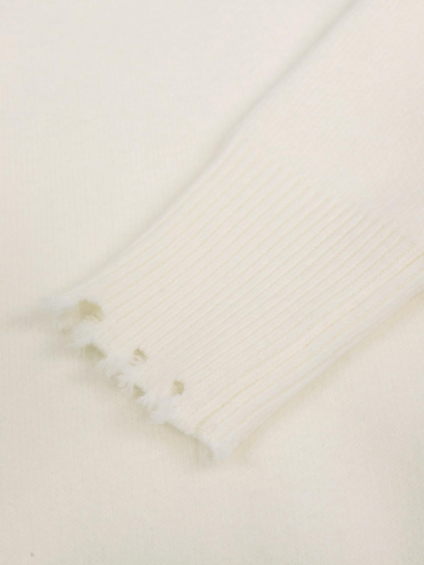 Women's Solid Faux Pearl Decor Drop Shoulder Knitting Cardigan, Casual Long Sleeve Open Front Knitwear for Fall & Winter, Fashion Women's Knit Clothing for Daily Wear