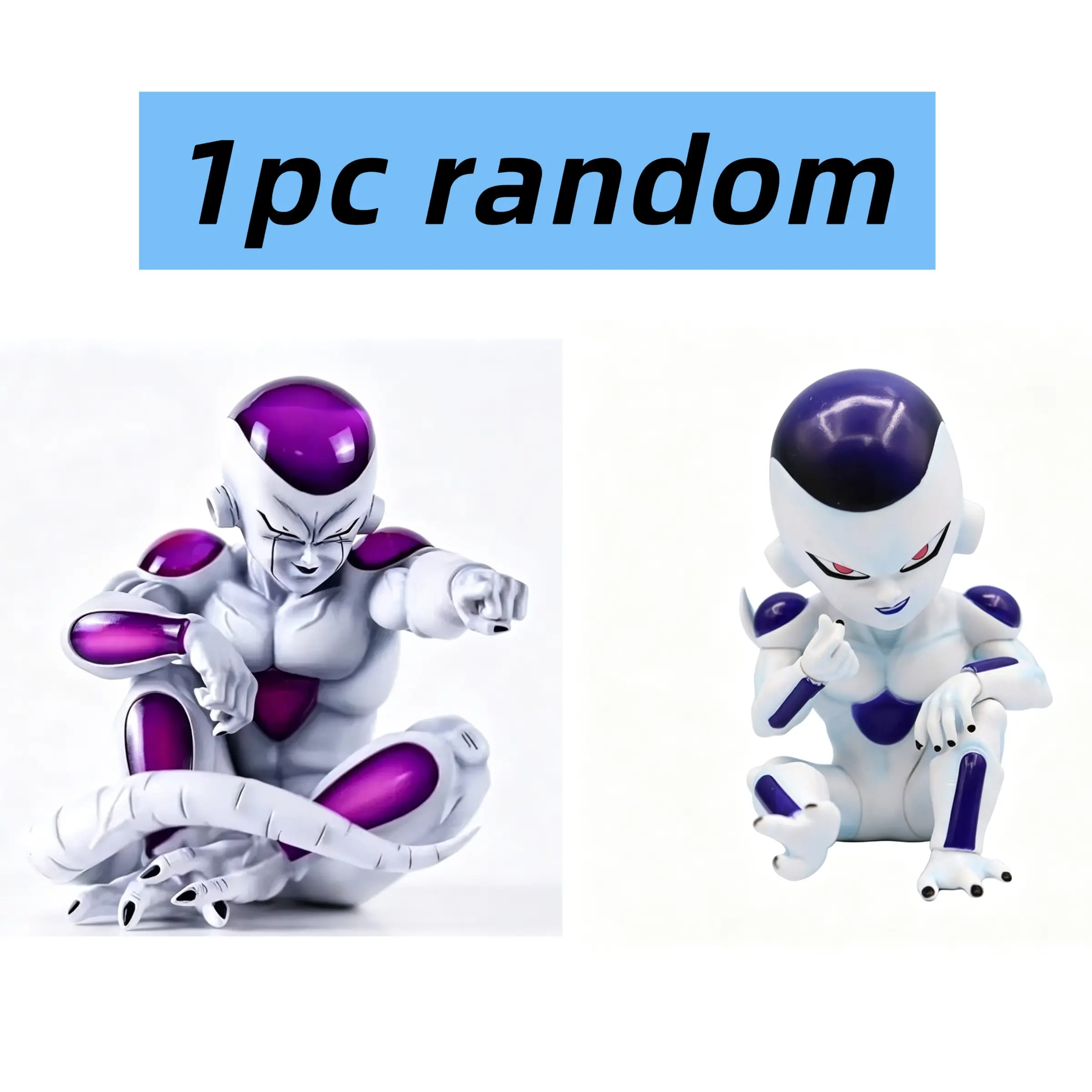 Dragon Ball Frieza Figurine, 13cm Sitting Pose Handmade Model, High-Quality Fc Version, Perfect for Car Decorations