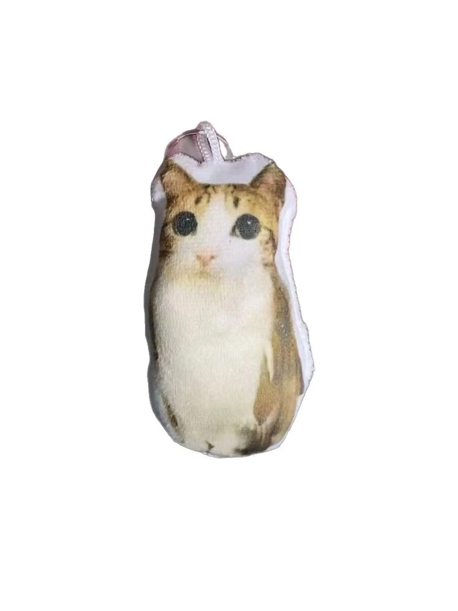 Cute Funny Plush Toy Keychain, Sound Activated Meow Owl Voice Keychain, Abstract Quirky Gift for Students, Unique Souvenir