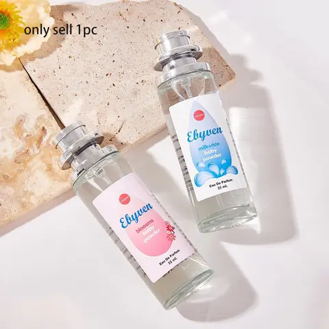 35ml Blue Pink Dual Floral Fruity Skin Scent Unisex Perfume Floral Fruity Scents Blue Hyacinth Rosa White Musk Amber Pink Citrus Sunflower Clean Soapy Eau De Parfum Flower Fruit Fragrance