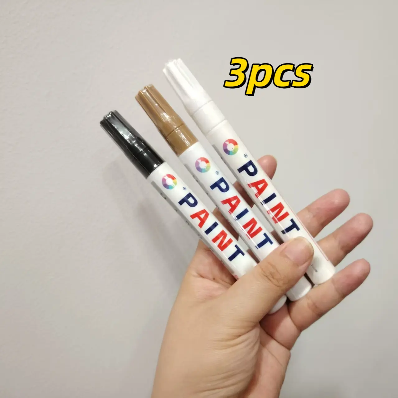 3-Pack Gravestone Marker Pens, Waterproof Multi-Functional Inking Tool, Ideal for Monuments & Ceramics, DIY Project Essential