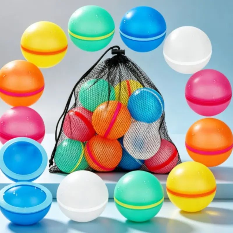 1pc Silicone Water Ball, Quick Fill Water Balloon for Water Wars, Squishy Beach Toy, Stress Relief Gifting Item, Fun Outdoor Play
