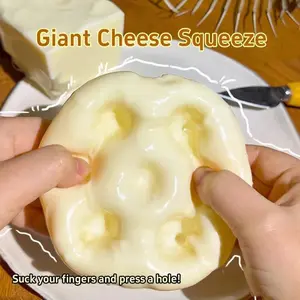 6CM Simulation Cheese Squishy Stress Relief Toy Slow Rising Moldable Venting GiantASMRSensory Anti-Stress Toy Holiday Gift Sloth