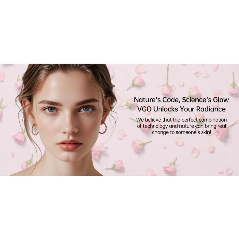 VGO Vitamin C Face Serum, Hydrating Serum with C, Hyaluronic Acid, E & More, for Dullness Radiance, Balanced Tone Complexion-B Firming Essence Moisturizing Dark Spot Corrector