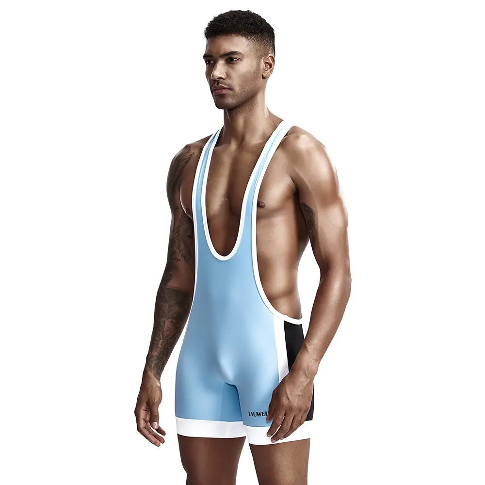 2026 New Summer Collection Men's Fitted Cotton Athletic Tank Top - Wrestling Singlet, Machine Washable for Sports