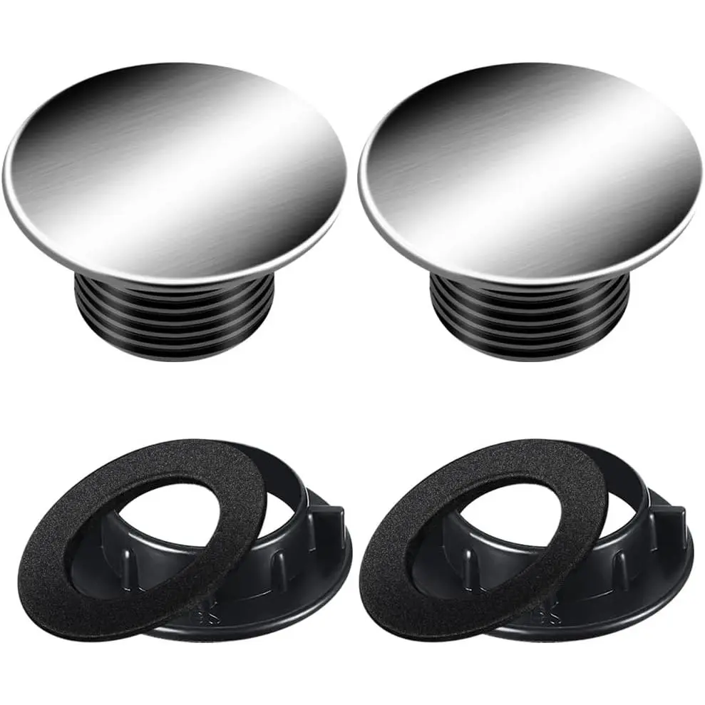 Sink Tap Hole Cover Kitchen Faucet Hole Cover Brushed Stainless Steel (1 to 1.6 Inch in Diameter) (1.10-1.60 inch)