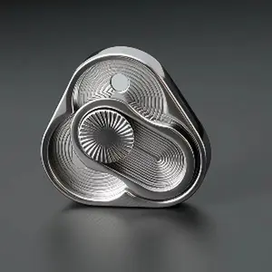 Triangle Spinner Flip Coin EDC Fidget Push Coin Decompression Hand Toy Handle Piece Fidget Spinner Fun Toy