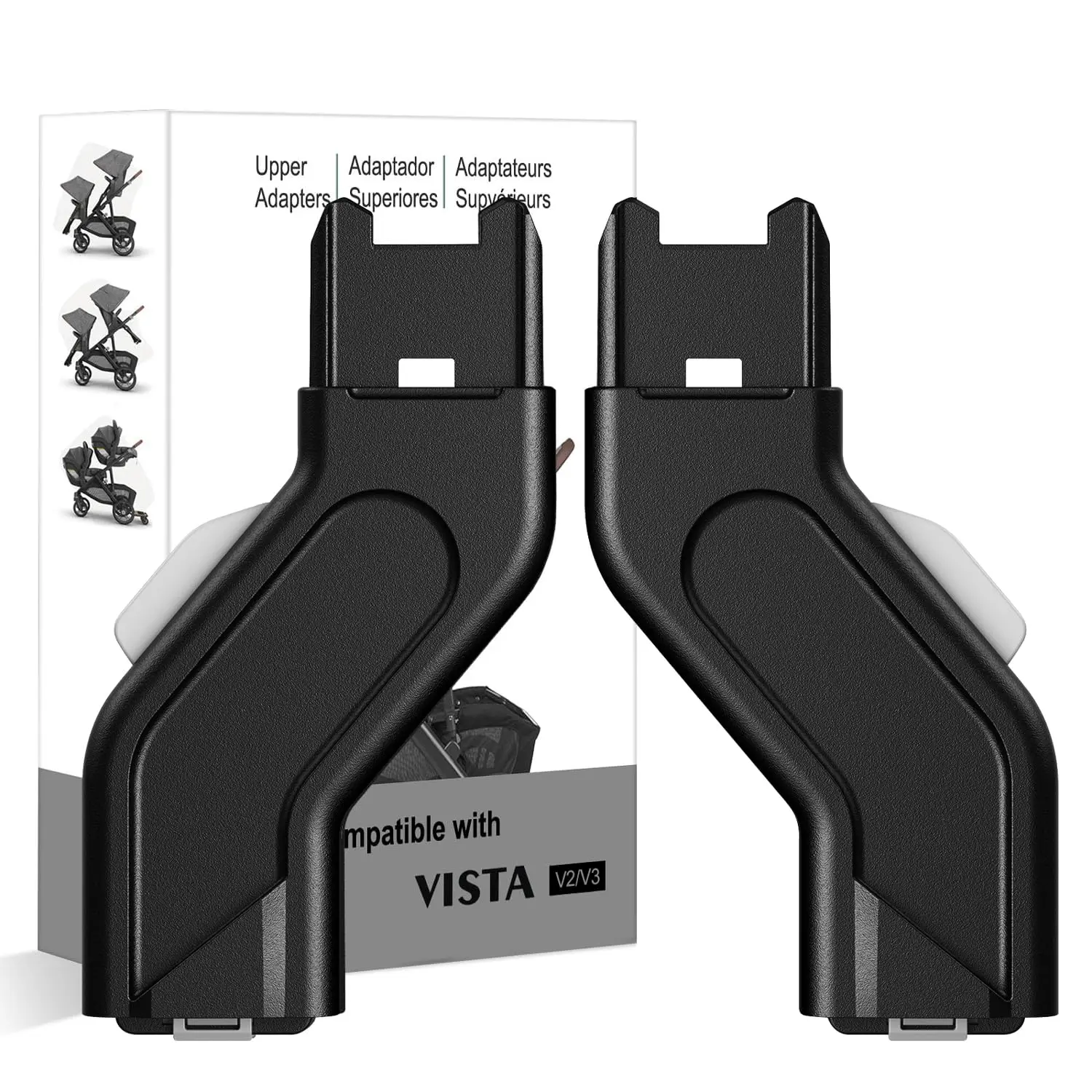 Upper Adapter Accessories Compatible with UPPAbaby Vista, Vista V2, Vista V3 Strollers/Bassinet, Toddler Sea, Infant Car Seats (Aria, Mesa V2, Mesa Max) - Not Compatible with Other Models