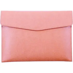 PU Leather A4 File Folder Document Holder  Portfolio Envelope Folder Case with Snap Closure