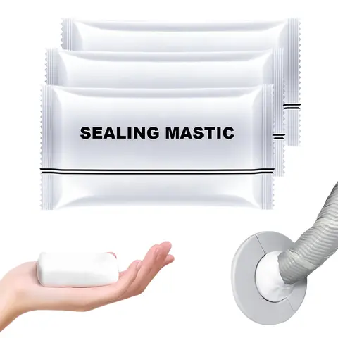 10PC 2025 New White Waterproof Sealant Mastic - Anti Leak Adhesion, Leak Proof Design, Water Repellent, High-Density Fast Drying, Strong Adhesive Concrete Sealer, Wall Hole Filler for Indoor/Outdoor Sloped Roofs, Foundation Repairs