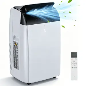 12000 BTU Portable Air Conditioner with Built-in Dehumidifier, Small AC Unit Cools Up to 550 Sq.Ft, Remote Control Window Mount Exhaust Kit, Easy to Move for Home Bedroom