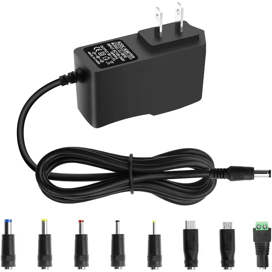 5V 1A DC Power  Adapter 5W  Charger AC 100V-240V to D C 5  1Amp 0.5A  Power Cord for  Camera   Graco Swing TV Box Raspberry Pi Type C with 8TIPS