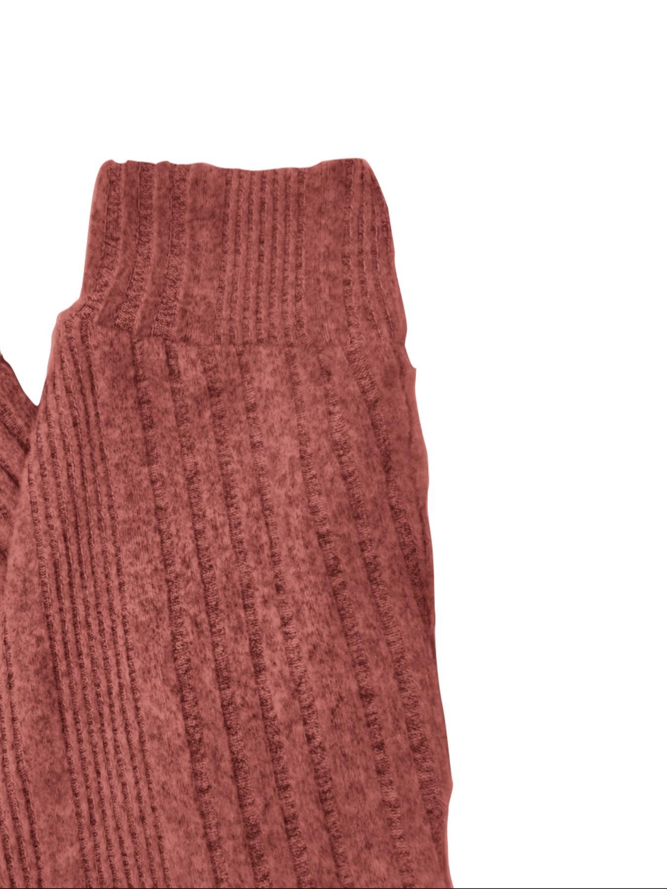 Women's Plain Batwing-Sleeve Tee, Casual Long-Sleeve Crew Neck T-Shirt for Fall & Winter, Fashion Ladies' Clothing for Daily Wear