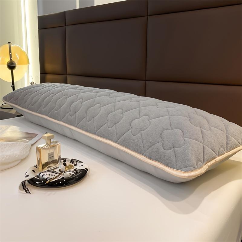 Solid Color Quilted Pillowcase, 1 Count Soft Breathable Pillow Cover without Filler, Pillow Protector for Bedroom, Sofa, Dormitory Decor