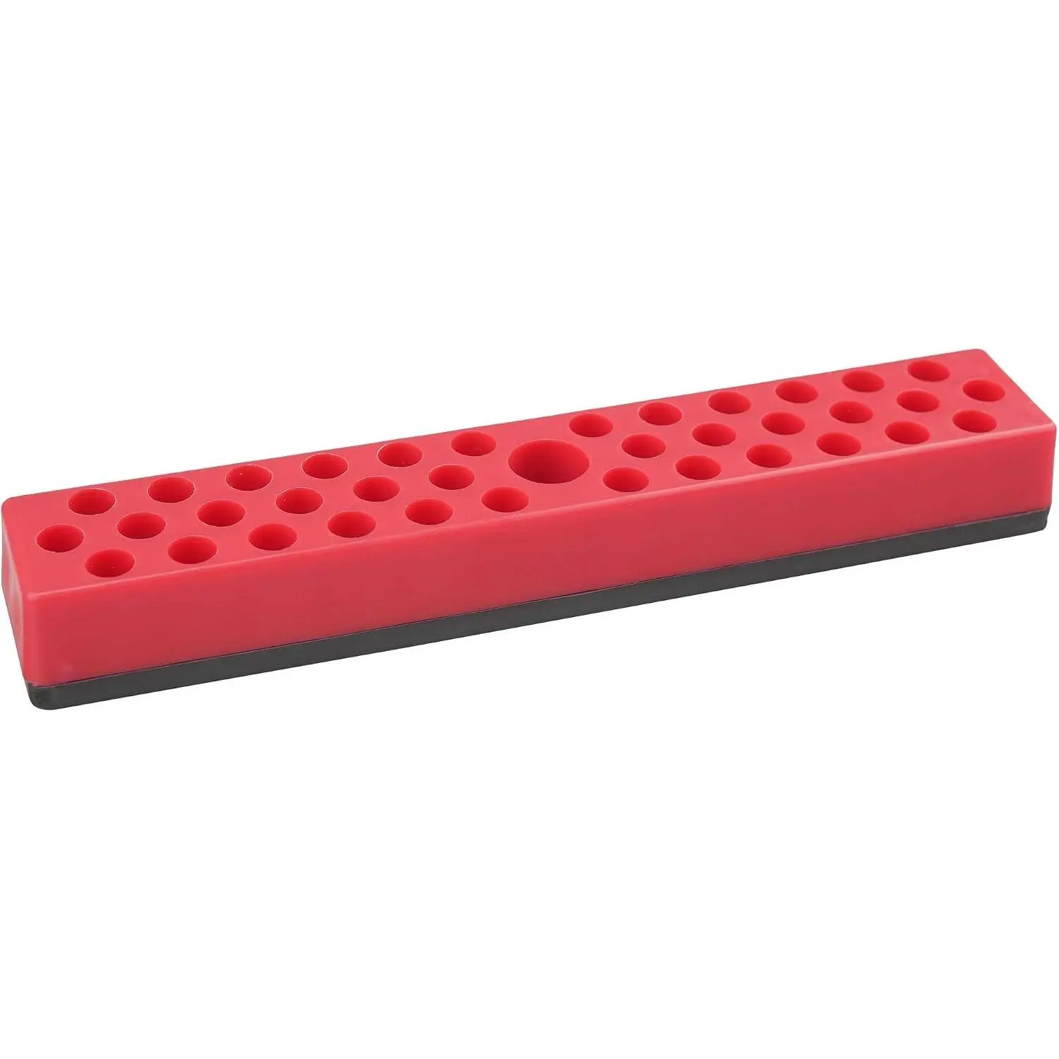 K701 Hex Bit Organizer with  Base, 1/4-Inch Bit and Bit Adapter, Red 37-Hole