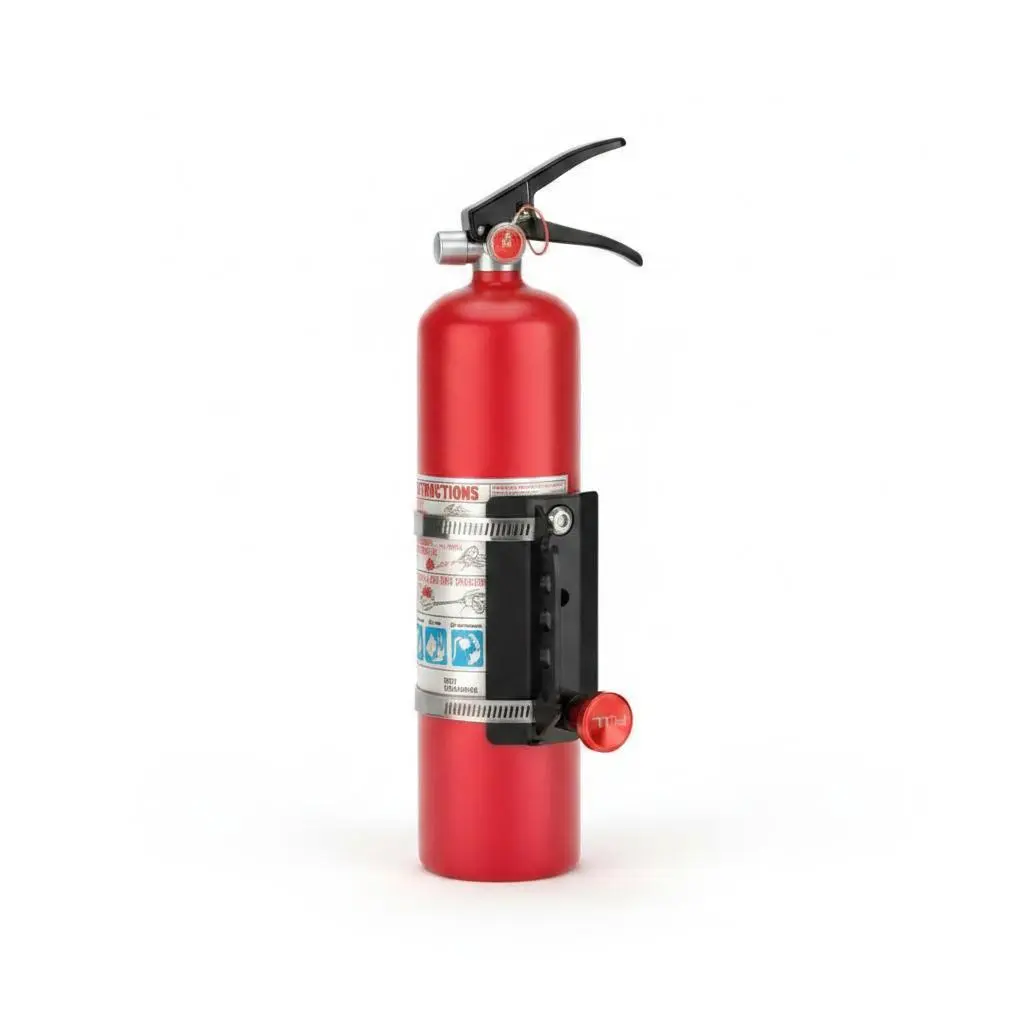 Adjustable Quick Release Roll Bar Fire Extinguisher Mount Holder – Heavy Duty Safety Bracket – Global Fit for ATV, UTV, JK, JL – Fire Safety Accessory for Home or Off-Road