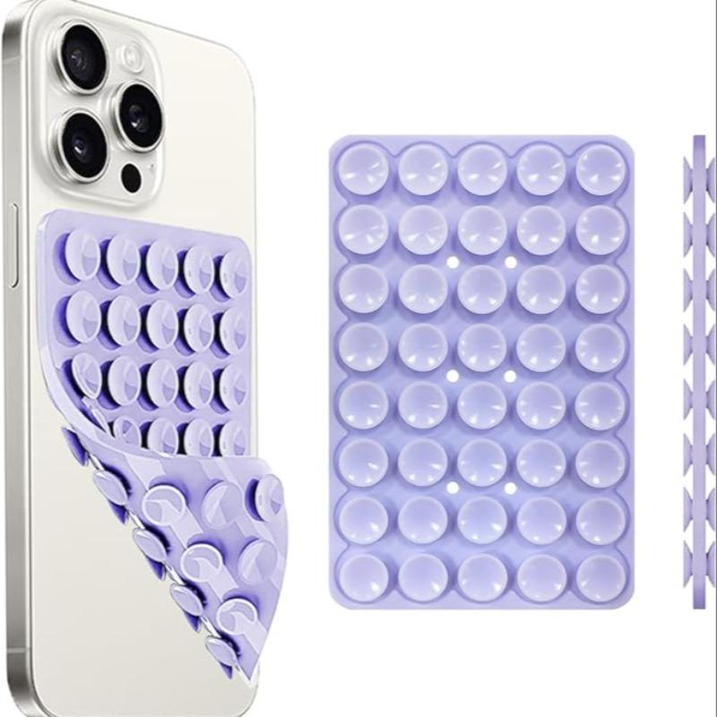 Silicone Suction Cup Phone Holder, Portable Phone Holder, Phone Accessories for iPhone & Android, Universal Phone Case Holder, Mount