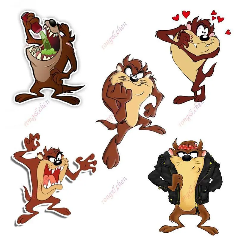 Funny Car Sticker Tasmanian Devil for Car Motorcycle Racing Helmet Laptop Trunk Body Car Window Surfboard Waterproof PVC Decals