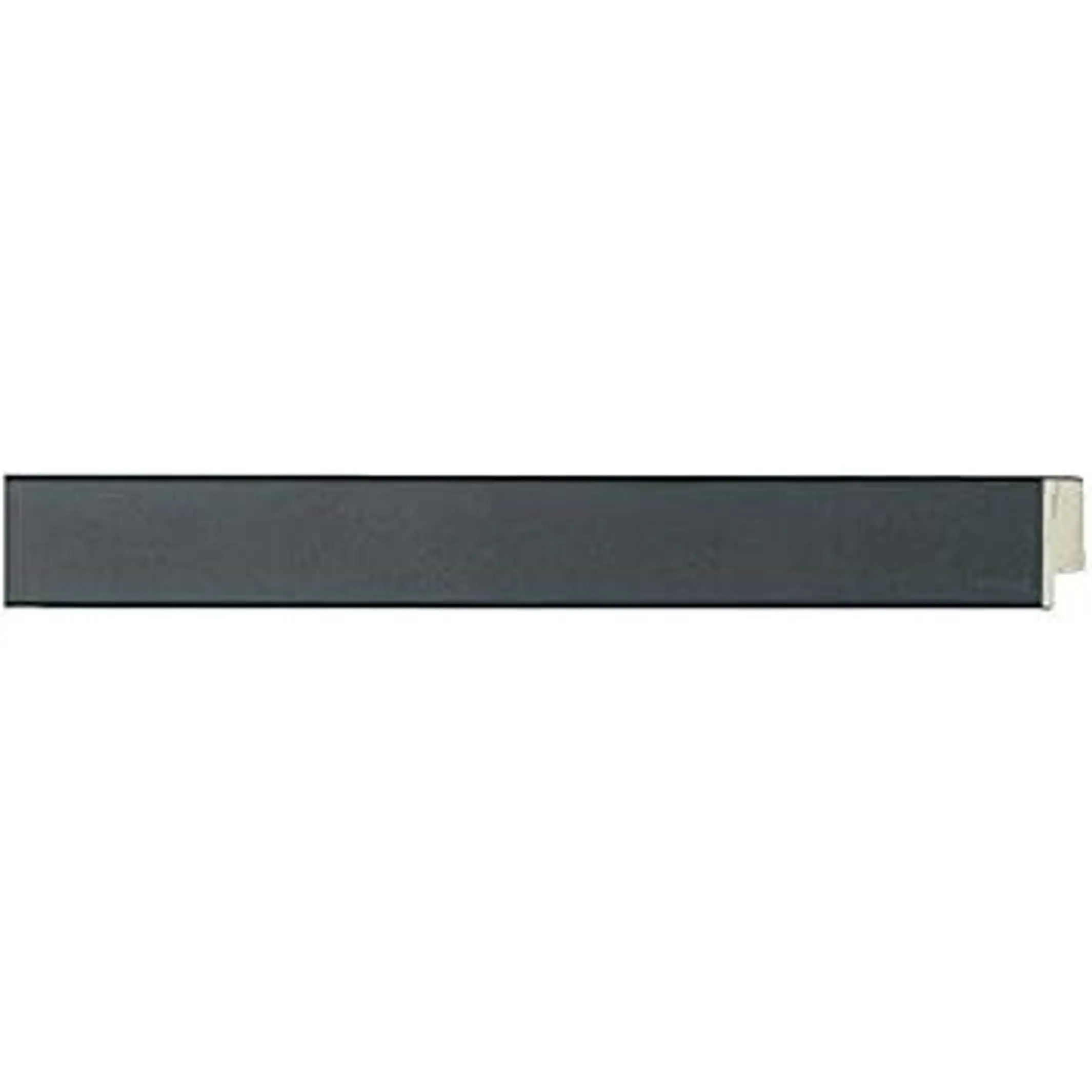 Wood Picture Frame Moulding 100ft Bundle - Contemporary Black Finish, 0.75" Width, 3/8" Rabbet Depth