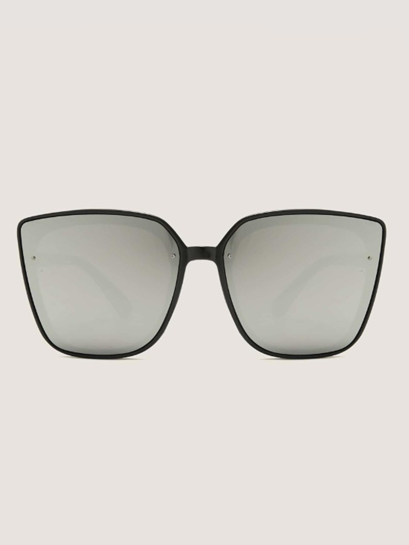 Unisex Simple Style Square Frame Sunglasses, Lightweight Durable Sunglasses, Trendy Casual Sunglasses for Everyday Use, Fashion Accessories for Outdoor Activities