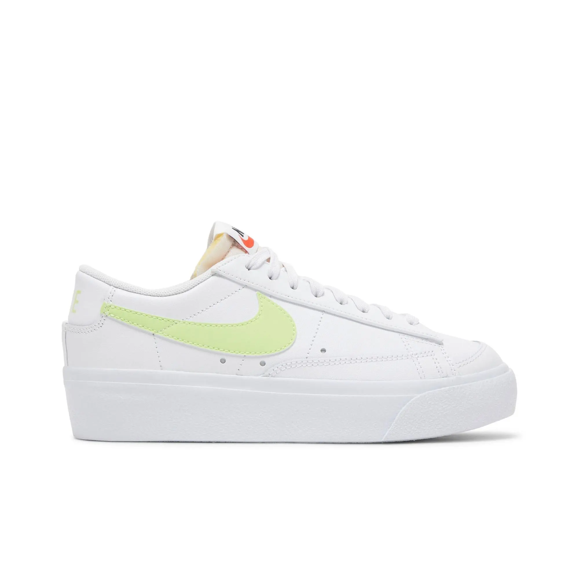 Nike Womens Blazer Low Platform 'White Light Lemon Twist' (women's sizes) White/White/Black/Light Lemon Twist sneakers DJ0292 102