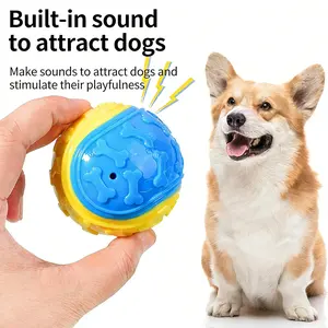 1/3PCS Squeaky Dog Ball Toy TPR Bite Resistant Throw Fetch Interactive Pet Toy Teeth Cleaning Training Chew Ball for All Dogs