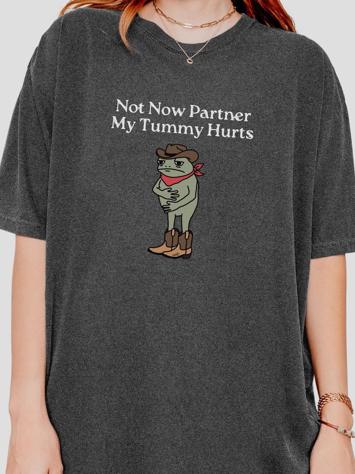 Women's Frog & Letter Print Round Neck Tee, Casual Comfy Stretchy Short Sleeve T-shirt for Daily Wear, Ladies Summer Tops