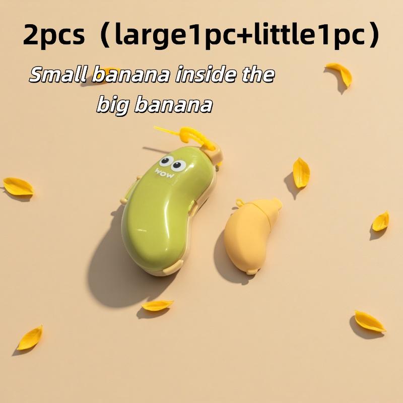 2pcs Banana-Shaped Toothbrush & Toothpaste Holder Case - Portable Travel Organizer with Lid, Cute Dental Hygiene Storage Box for On-the-Go,, Camping - Compact Toothbrush Cover Fits Multiple Brushes (No Repacking Needed)