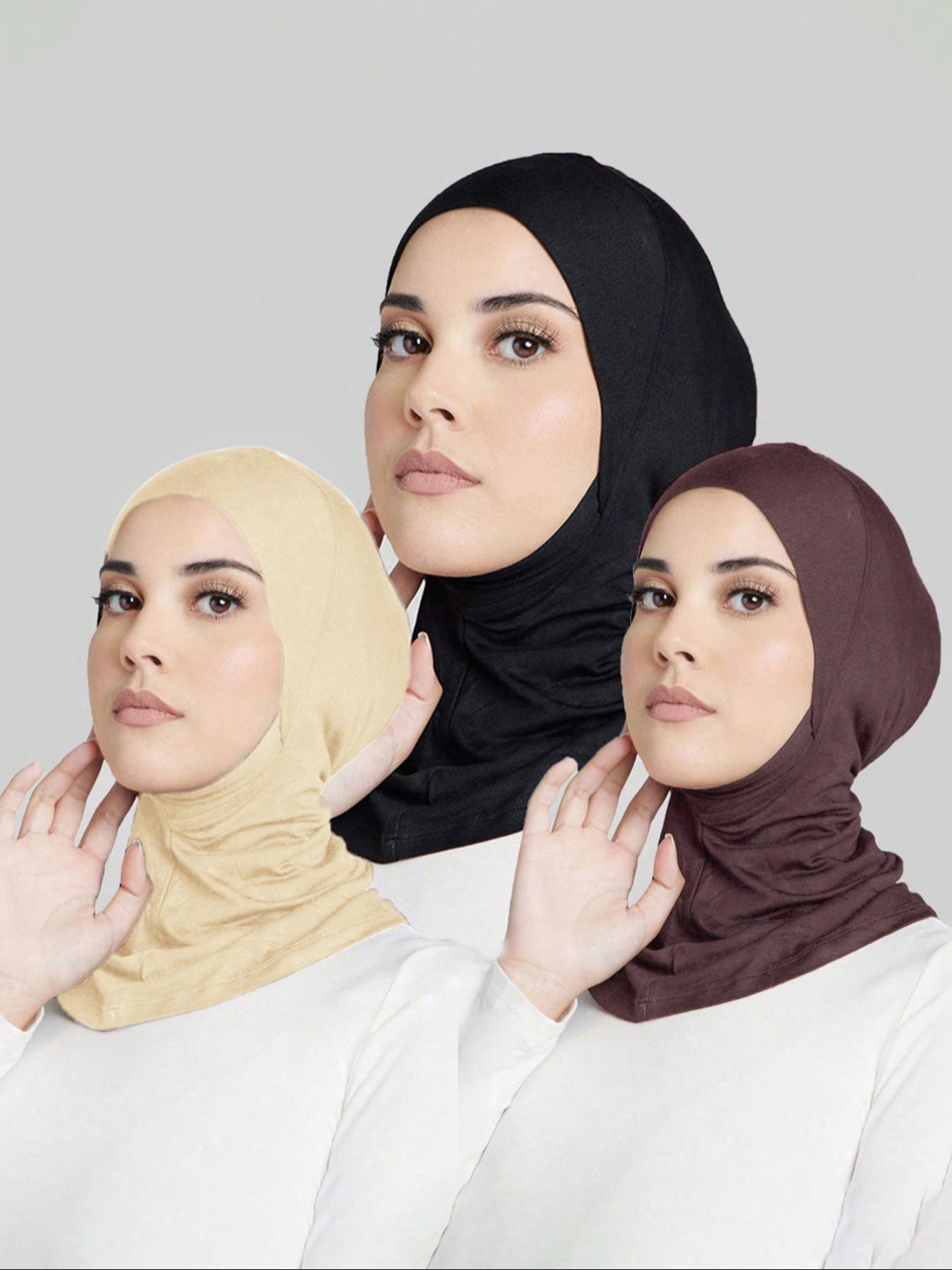 Women's Solid Color Instant Hijab Casual Soft Comfortable Breathable Hijab for Daily Wear, Fashion Accessories for Women & Girls, Modest Hijab