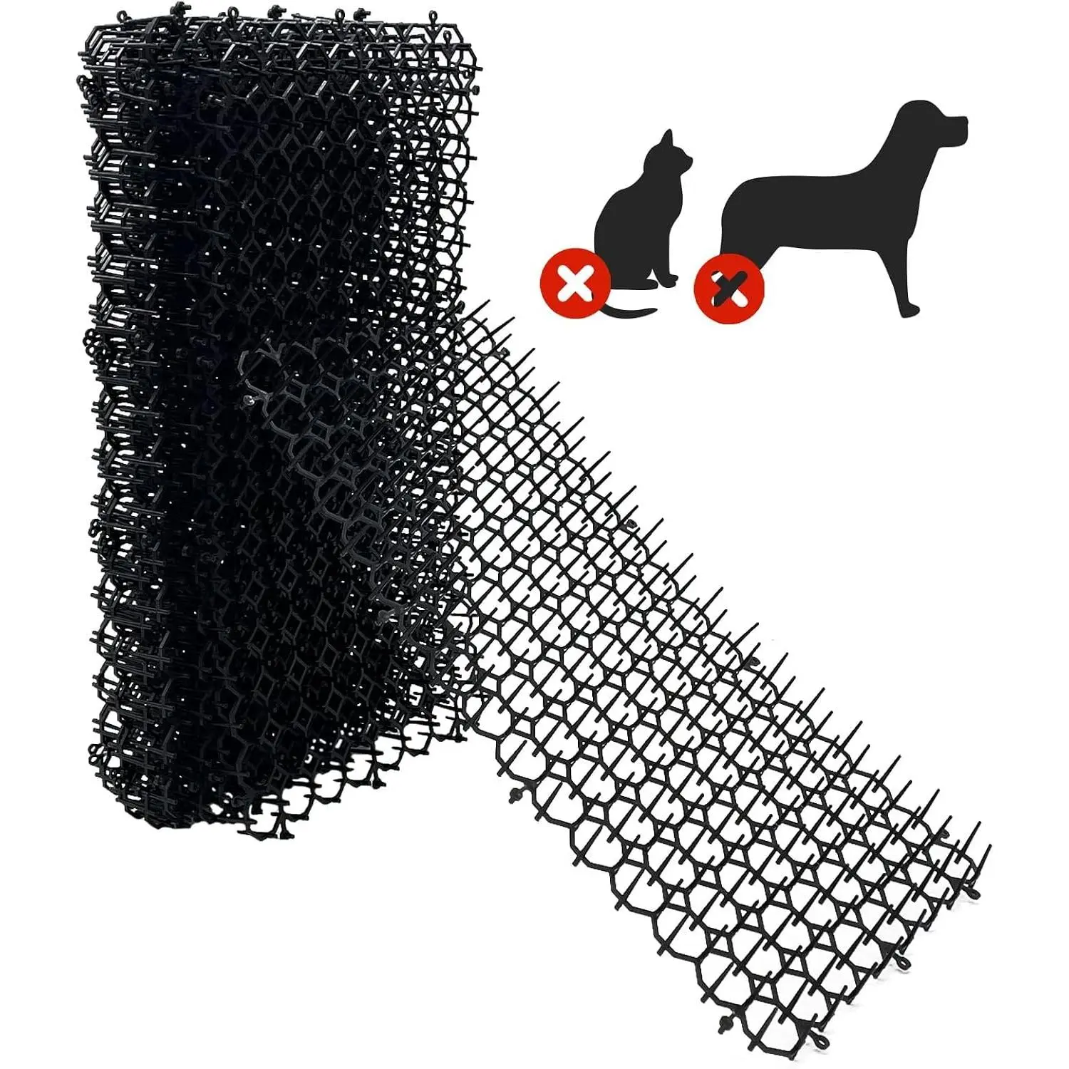8"x16"  Deterrent Mat,12 Pack  Scat Mat with Spike  Repellent for Kitten Coverage Digging Deterrent  Network for  (12 Pack/8"x16")