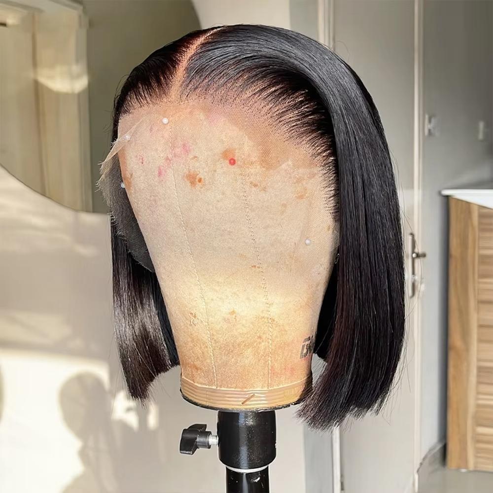 13x4 Bone Short Bob Wig Human Hair 13x6 Lace Frontal HD Straight Bob Wig Human Hair Glueless 4x4 5x5 Lace Front Closure Wigs ﻿