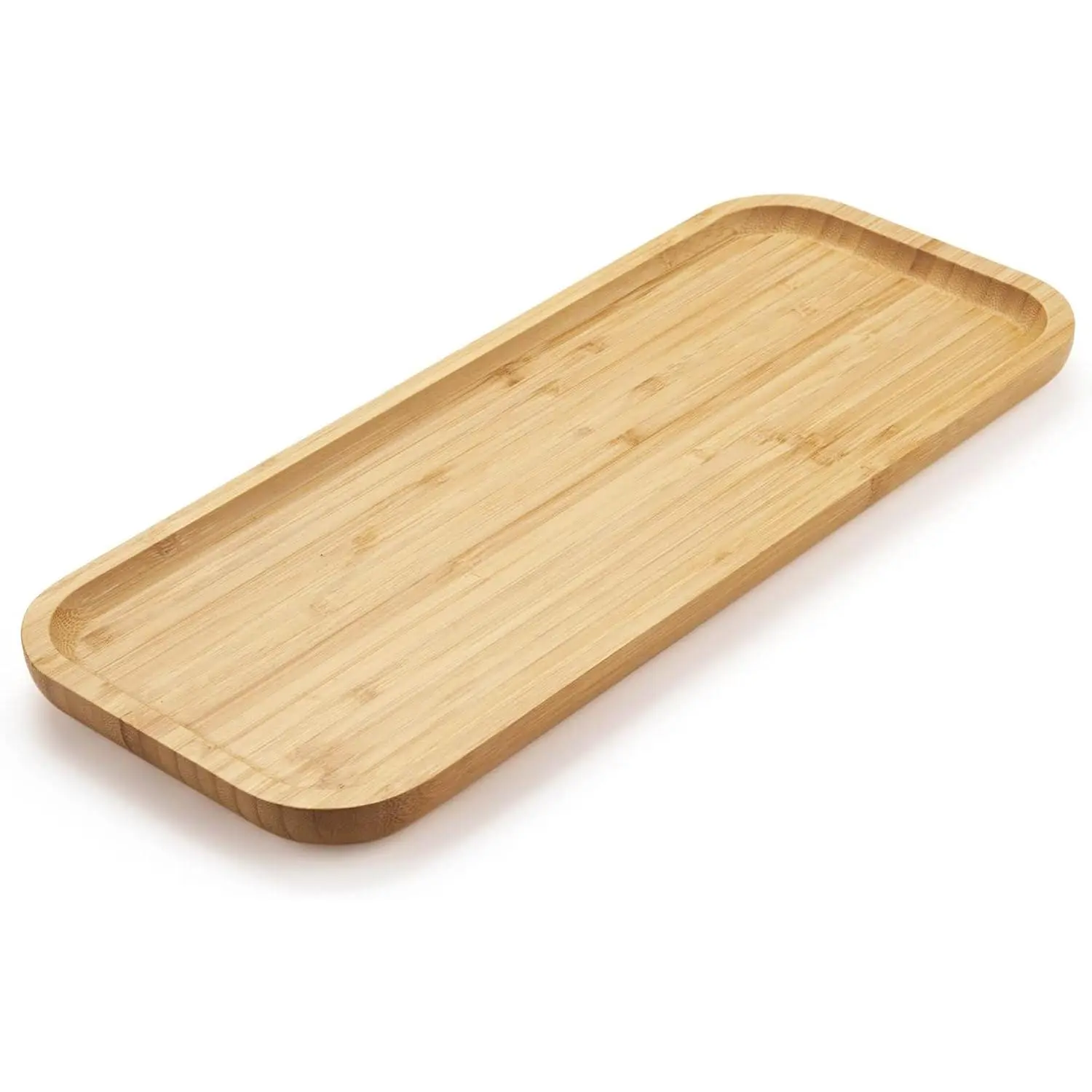 Bamboo Vanity Tray, Bathroom Counter Tray, Toilet Tank Top Tray for Organizing and Decor Display, 14.2 x 6 x 0.8 inch