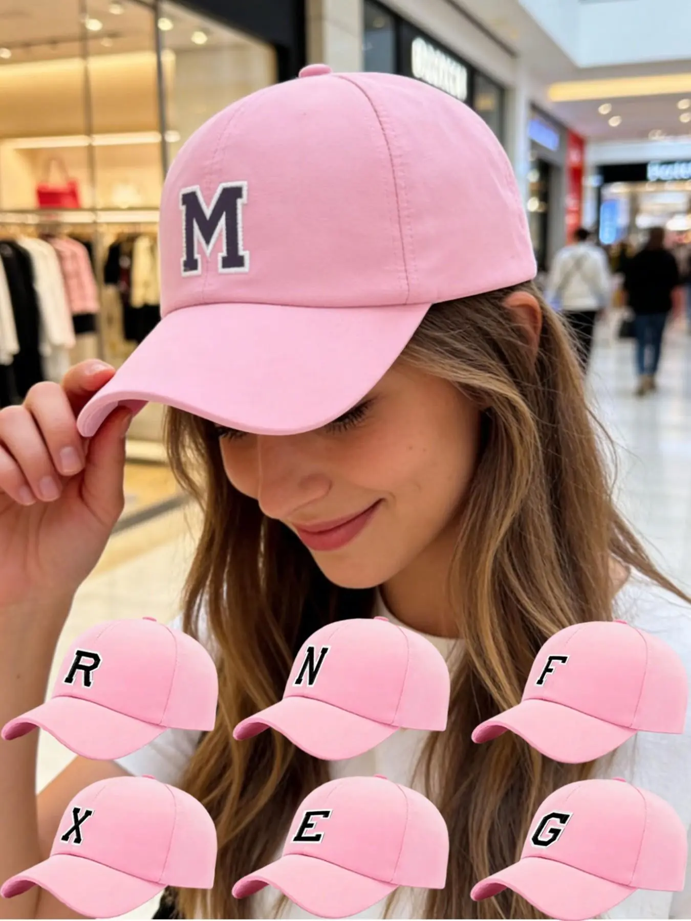 Trendy Bestseller 26-Letter New Sun Hat, Unisex Couples Letter Print Baseball Cap, Stylish Streetwear Hat, Fitted Baseball Cap, Matching Couples Hats, Casual Hat