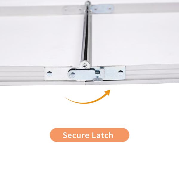 4Ft Portable Multipurpose Folding Table black