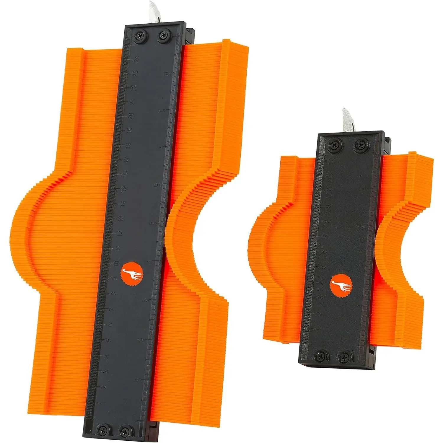 Contour Gauge Set, 5 and 10 Inch Contour Gauge Tool with Lock, Made of  ABS Plastic and Rustproof Metal,  Measurement  Both Sides