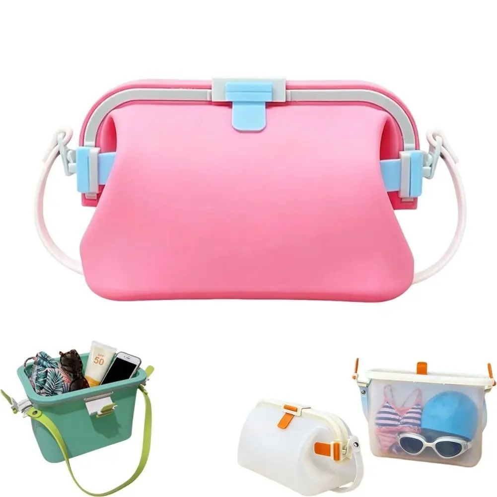 Waterproof Silicone Handbag, Leak-Proof Floating Food-Grade Beach Bag, Ideal for Pool, Beach, and Water Park, 1 Piece Set