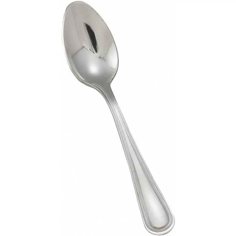 Winco Continental Stainless Steel Teaspoon (Set of 12) | Dishwasher safe, Restaurant service, Great for Tea or Coffee Service, Desserts and Table Service