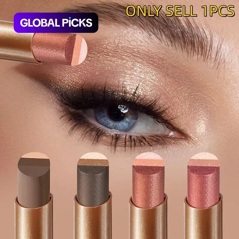 3-in-1 Smooth Eyeshadow Stick Set for Beginners, Smudge-Proof with One-Stroke Application, Waterproof Long-Wear Liquid Eyeliner and Color-Changing Lip Oil Trio, Eye Shadow Sticks #GLOBAL PICKS