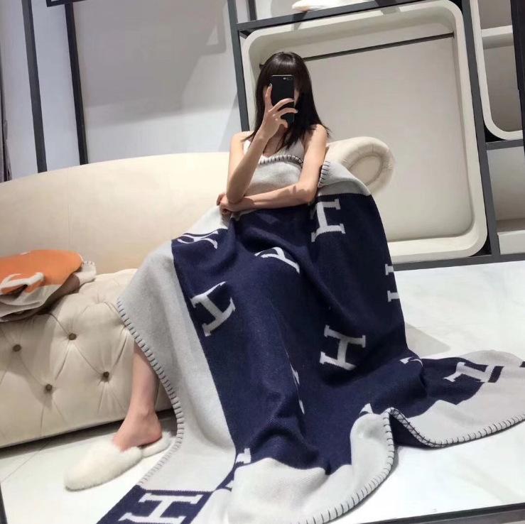 Trendy Fashionable New High-End Cozy AC Blanket Decor, Ultra-Soft, Ideal For Office Nap Sofa, Bed, Travel, Camping, All Seasons MultiUseBlanket, Home Lightweight Comforter, Couch Throw H- Blanket Best Gift For Friends And Family