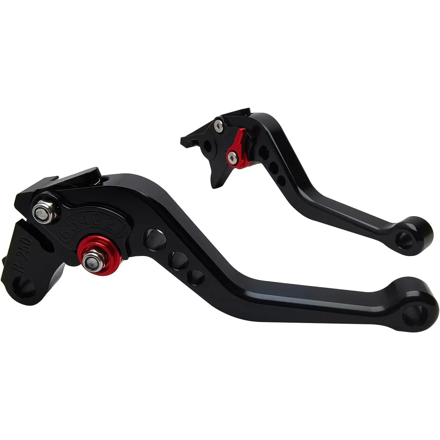 Short Brake Clutch Handle Lever Replacement for Honda Rebel 300 500 CMX300 CMX500 2017-2024 CB500X CB500F CBR500R 2022-2025, CNC Aluminum Motorcycle Accessories Shorty Levers(Black)