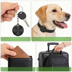 F8 Smart Bluetooth Tracker Tag | Dual System for Apple Find My & Google Find Hub, Mini Anti-Lost Key, Wallet & Pet Locator, Replaceable CR2032 Battery