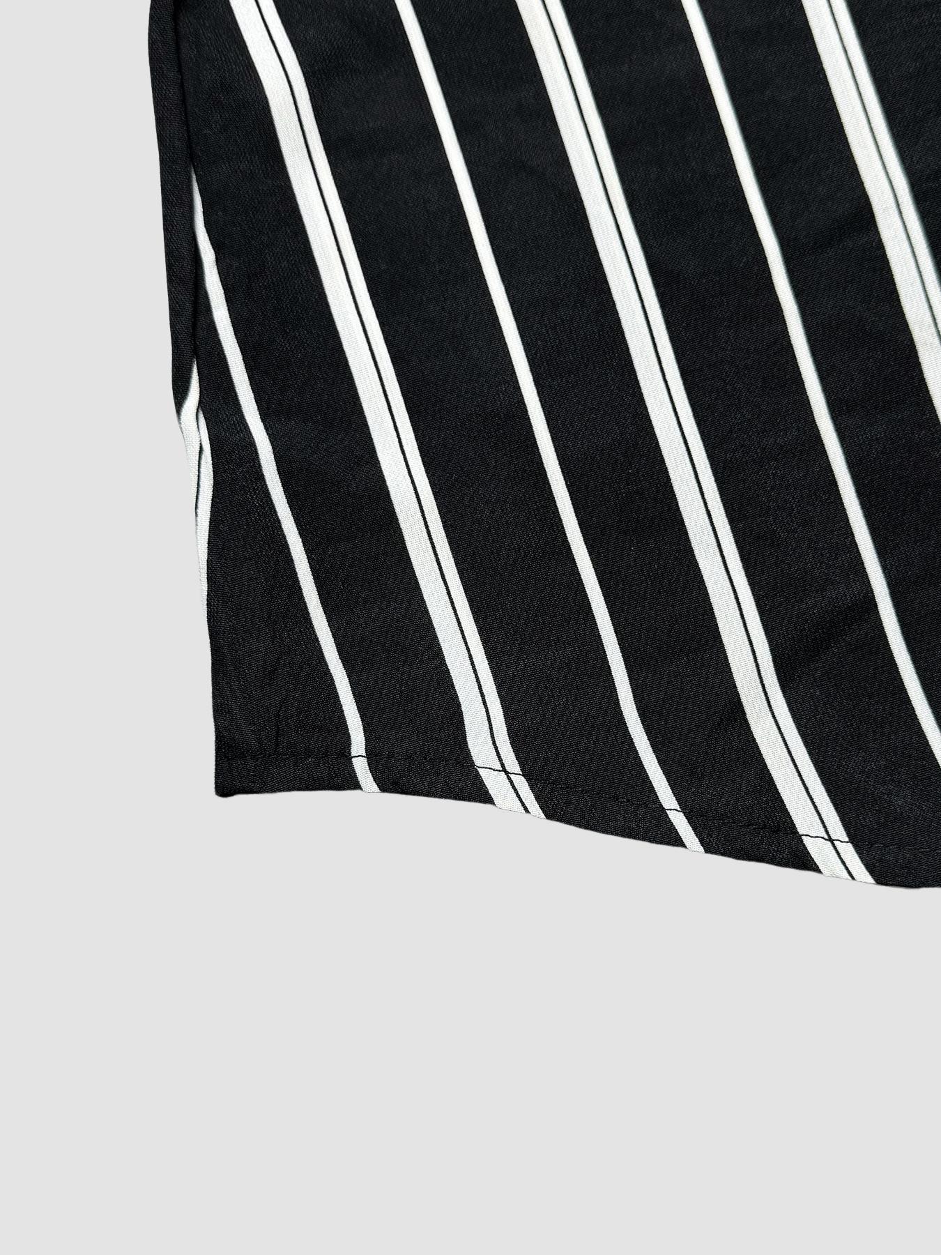 Women's Casual Slim Fit Woven Striped Patchwork Long Sleeve Shirt Blouse, Cute Fall Winter Outwear, Ladies Fashion Top for Daily Wear