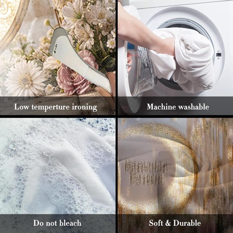 Ramadan Theme Backdrop, 1 Count Elegant Moon & Lantern Pattern Backdrop, Wall Decor for Home Living Room Bedroom, Party Decoration Supplies, Ornaments, Flowers