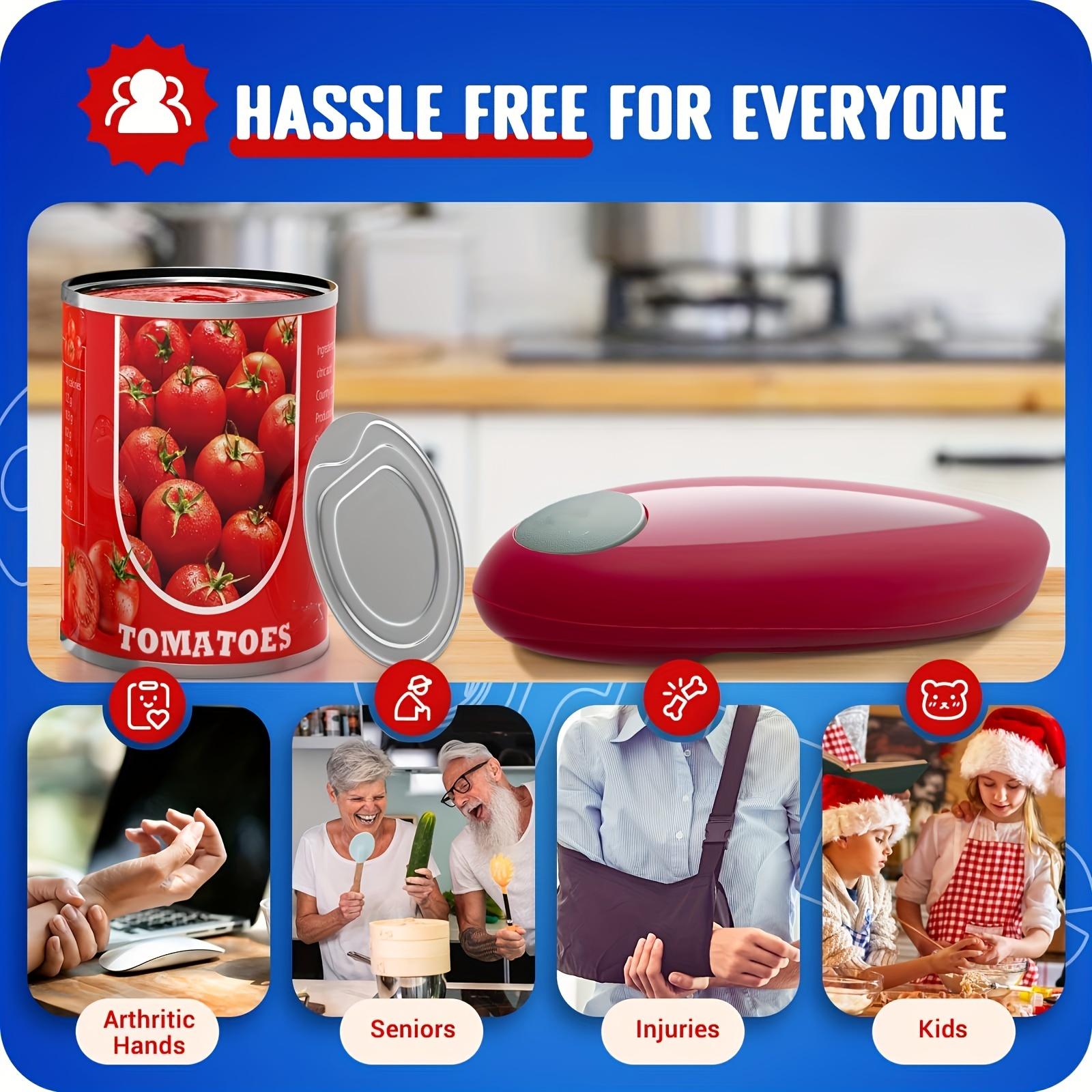 Electric Can Opener, 1 Count Battery Powered Automatic Can Opener, Household Kitchen Gadgets for Home, Office and Outdoor Camping (batteries not included)