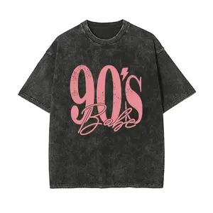 Retro 90s Babe Graphic T-Shirt Unisex Vintage Mineral Wash Tee, Oversized 90s Girl Streetwear Top, Aesthetic Hip Hop Casual Shirt