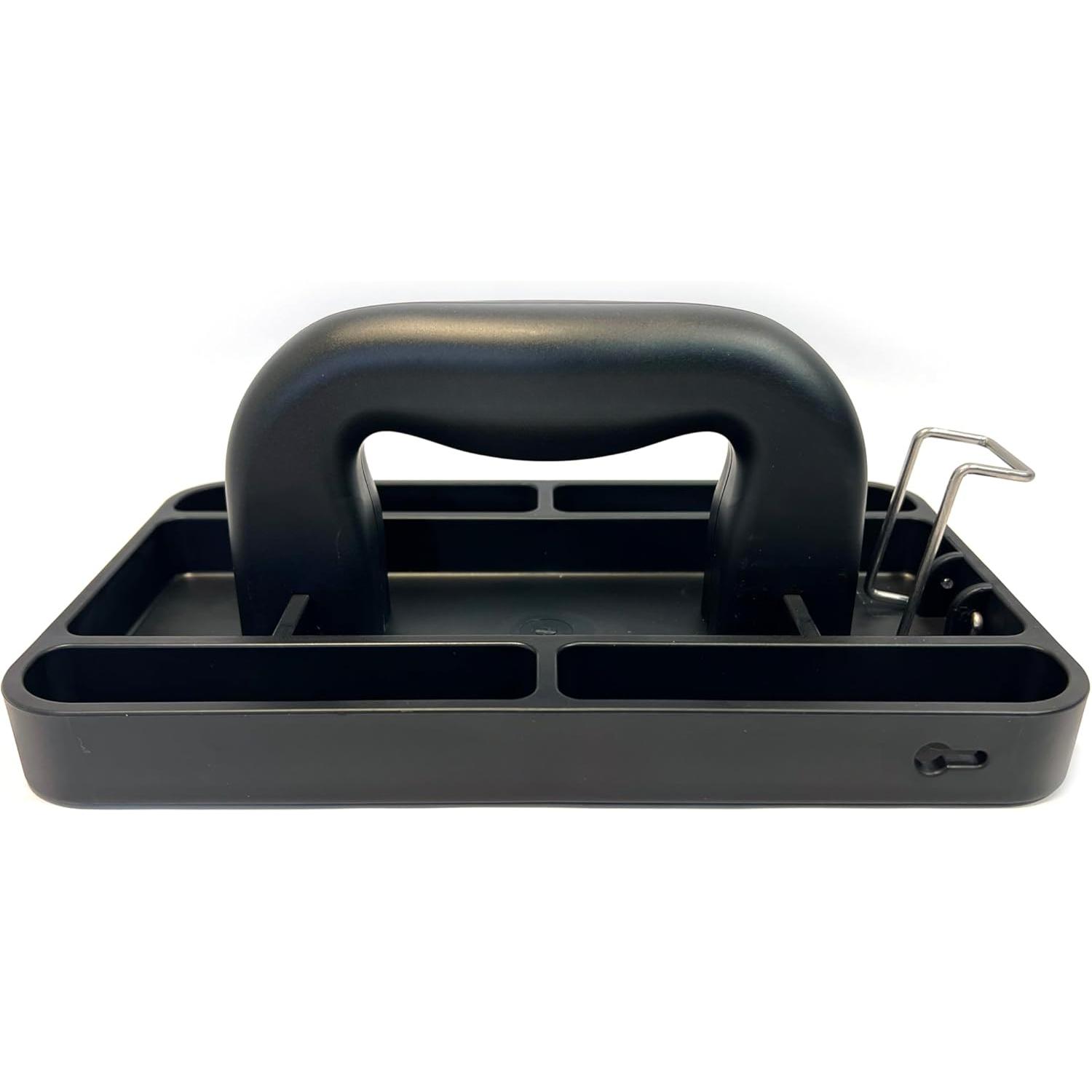 Manual Trash Compactor Tool - Hand-Held Garbage Press with Built-in Hook - for Kitchen  Bin - Space Saving Design - No  Required - Freestanding - Black