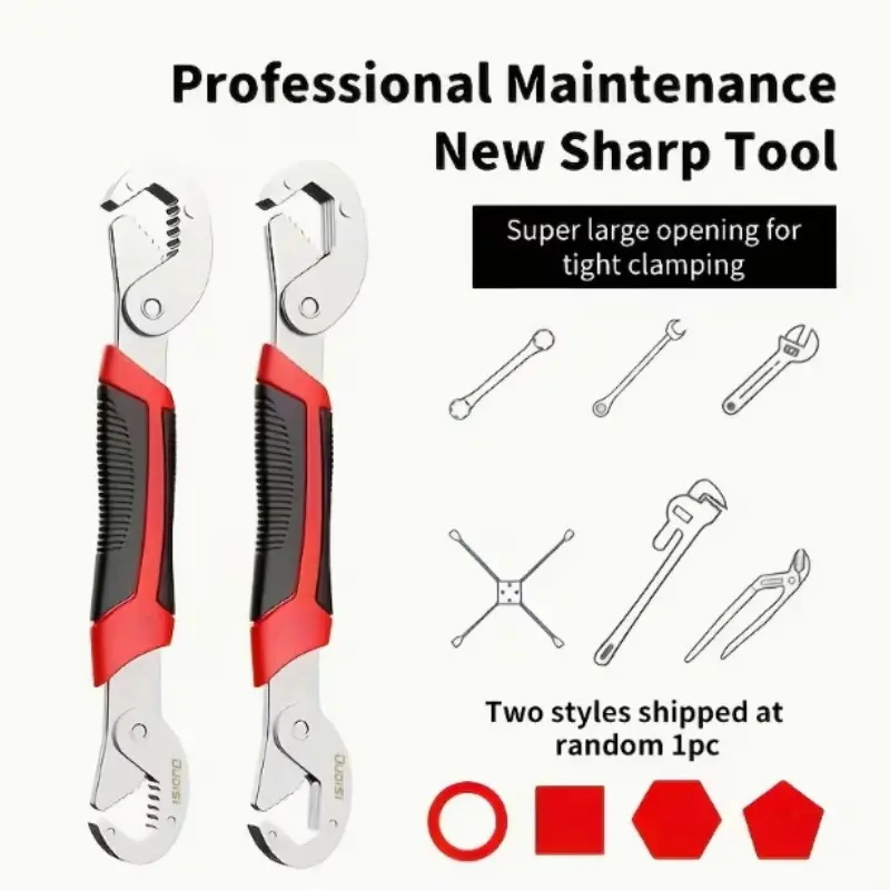 Universal Wrench Set, Multi-Functional Portable Wrench for Cars and Appliances, Adjustable Quick-Wrench and Grip Wrench, Versatile Pipe Pliers